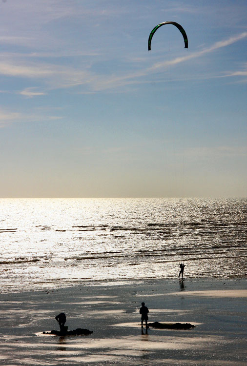 Beach silhouettes